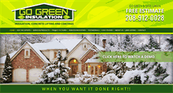 Desktop Screenshot of gogreeninsulation.com