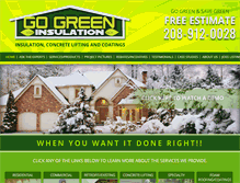 Tablet Screenshot of gogreeninsulation.com